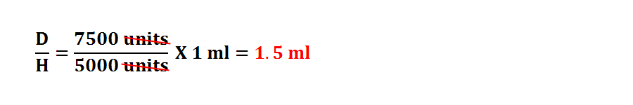 Universal Formula Subcutaneous Dose