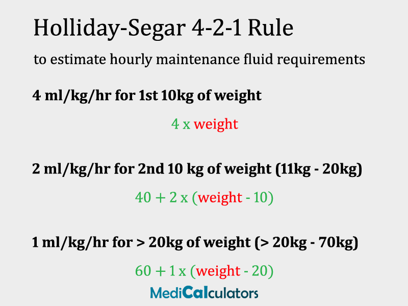 Holliday And Segar Formula RETOEDU Holliday And Segar Formula RETOEDU